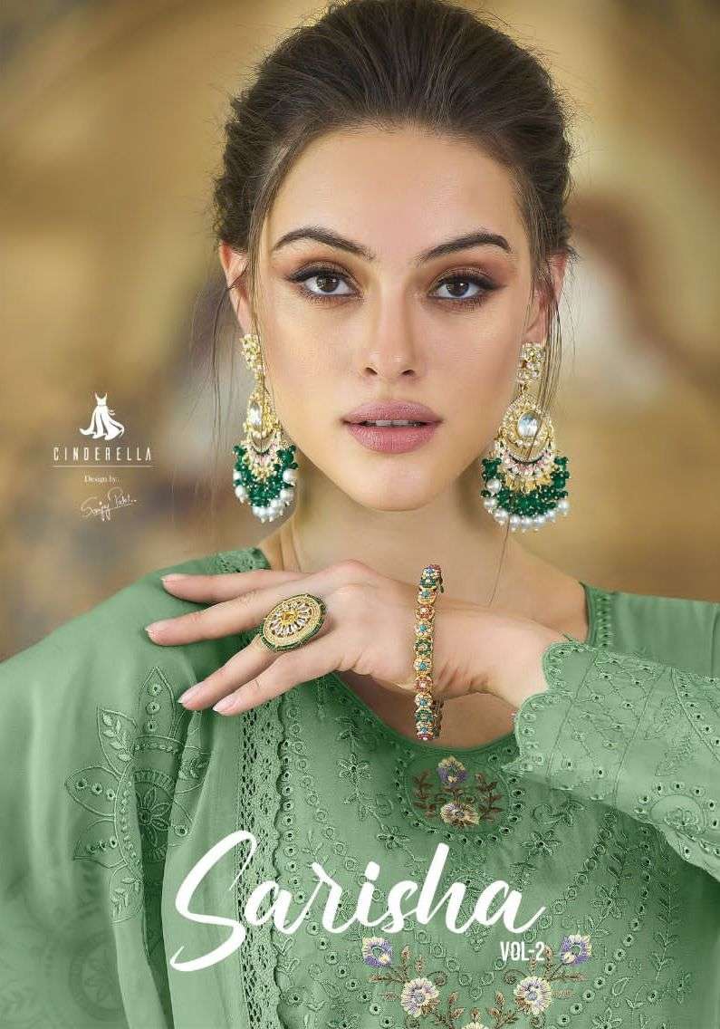 cinderella sarisha vol 2 designer work salwar kameez collection 