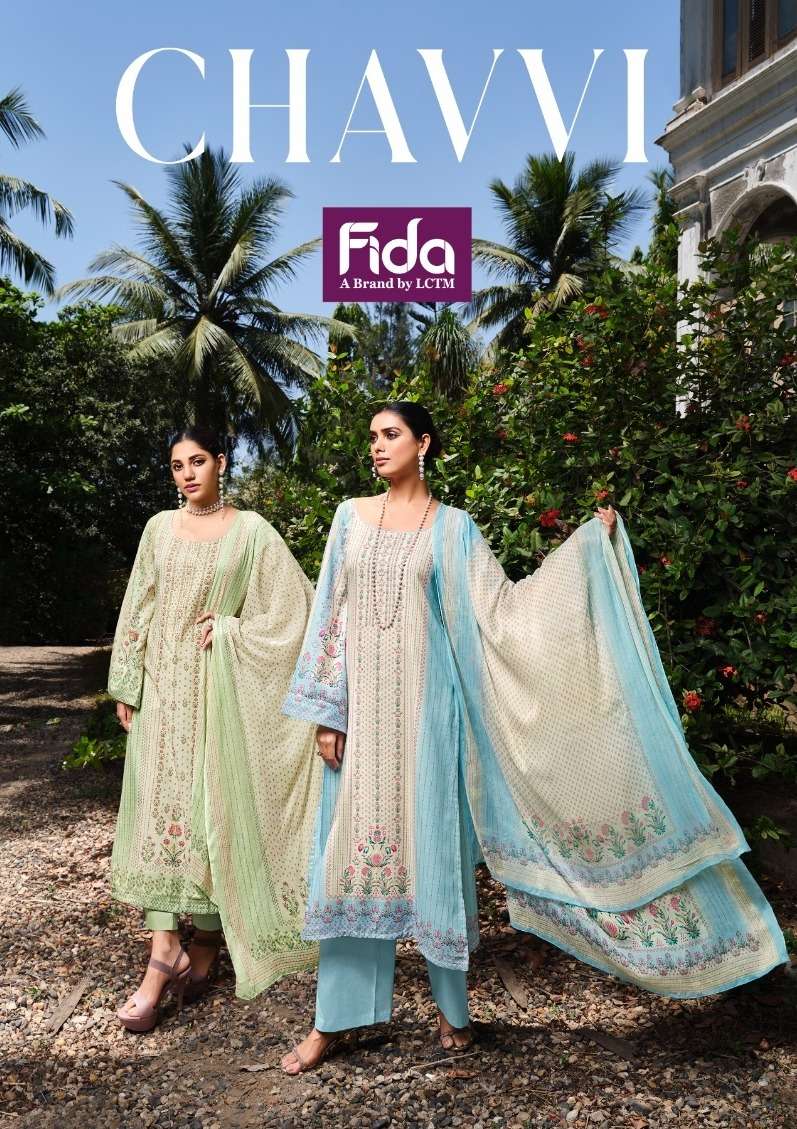 fida present chavvi digital print salwar kameez material 