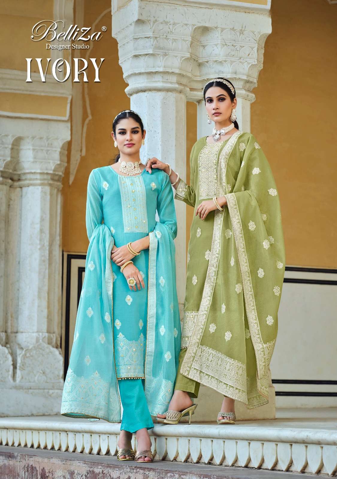 ivory by belliza unstitch designer salwar kameez collection