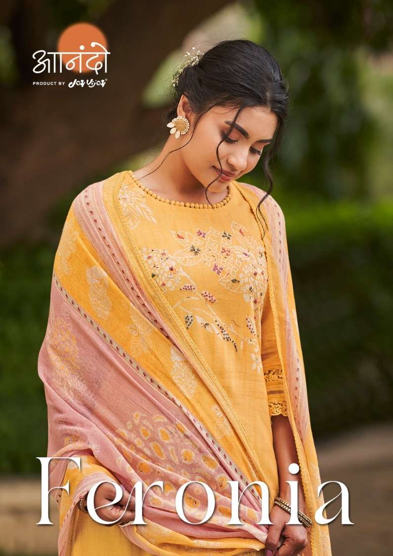 jay vijay anando feronia 3062 beautiful ladies suit material