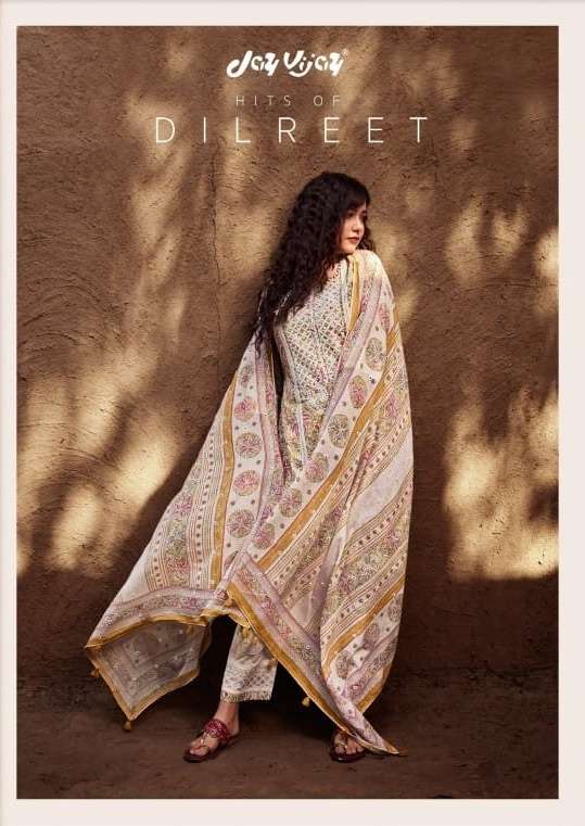 jay vijay hits of dilreet block print ladies suit 