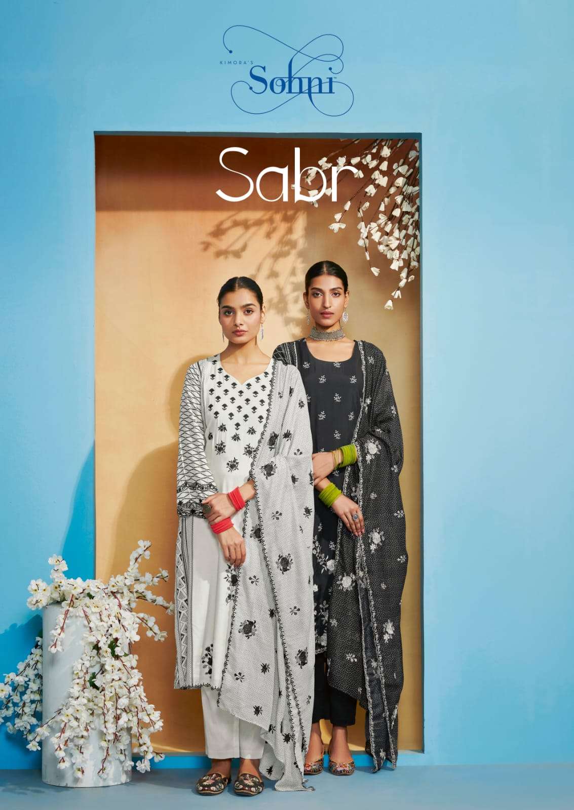 kimora present sabr by sohni pure cotton lawn party wear summer dresses