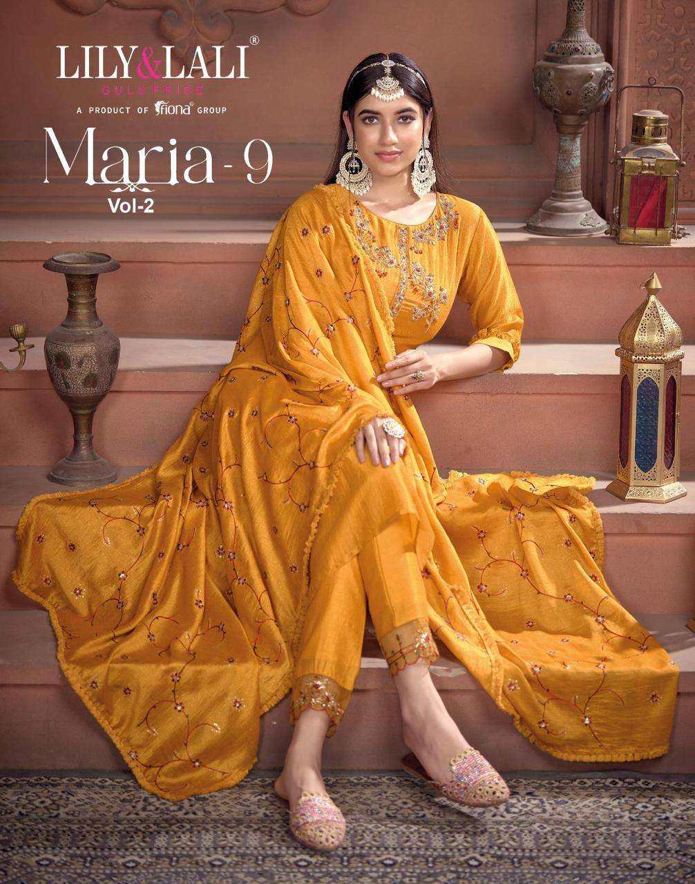 maria 9 vol 2 by lily & lali readymade function wear designer salwar kameez