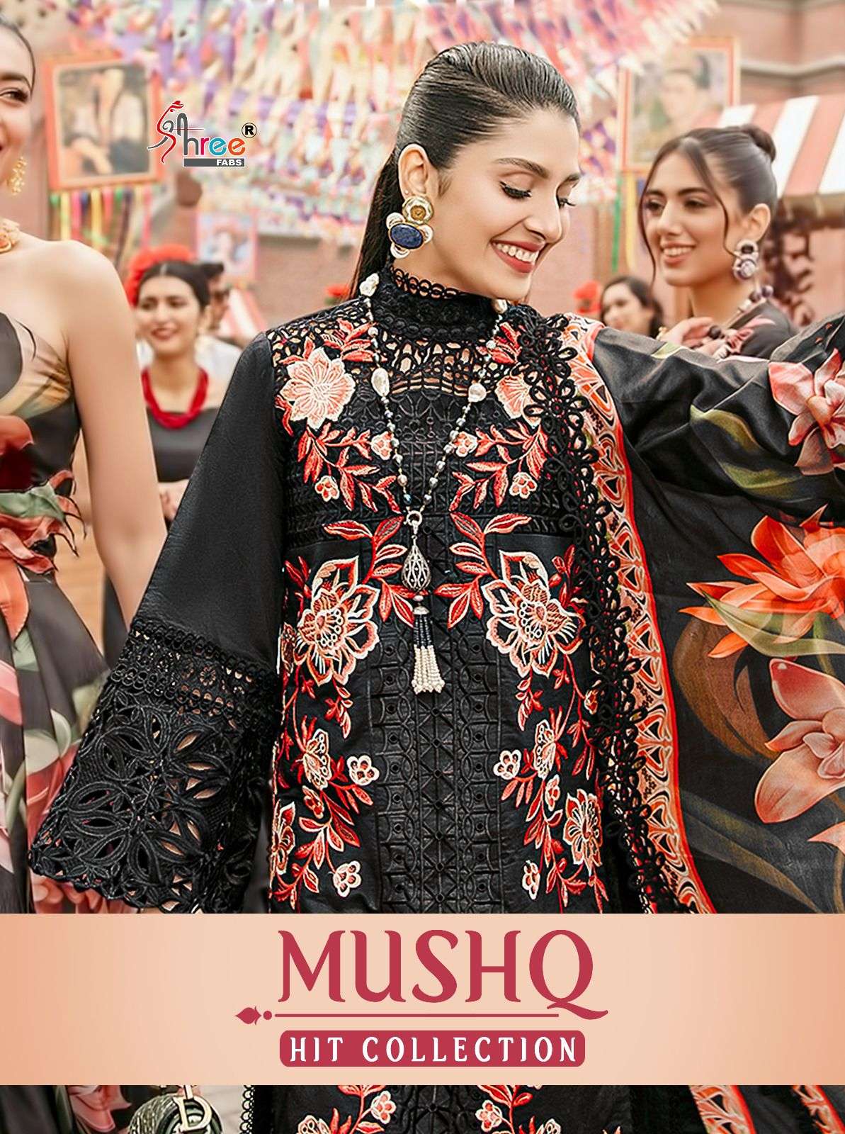 mushq super hit collection by shree fabs designer pakistani suit  