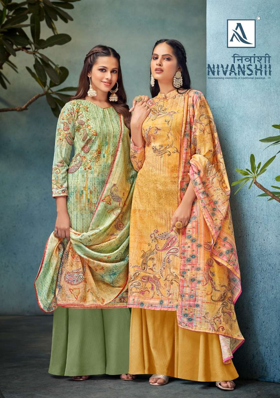 nivanshii by alok suit digital print salwar suit material