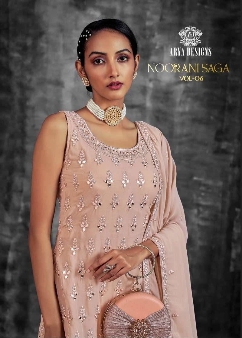 noorani saga vol 6 by arya designs heavy outstanding readymade lehenga style salwar kameez 