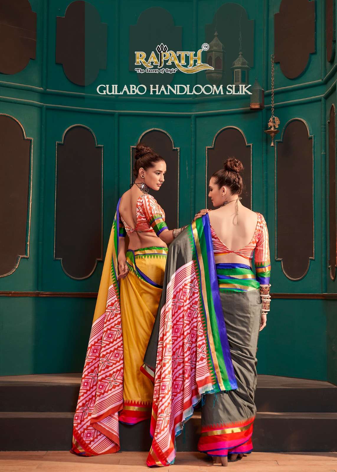 rajpath gulabo handloom silk designer saree wholesaler 