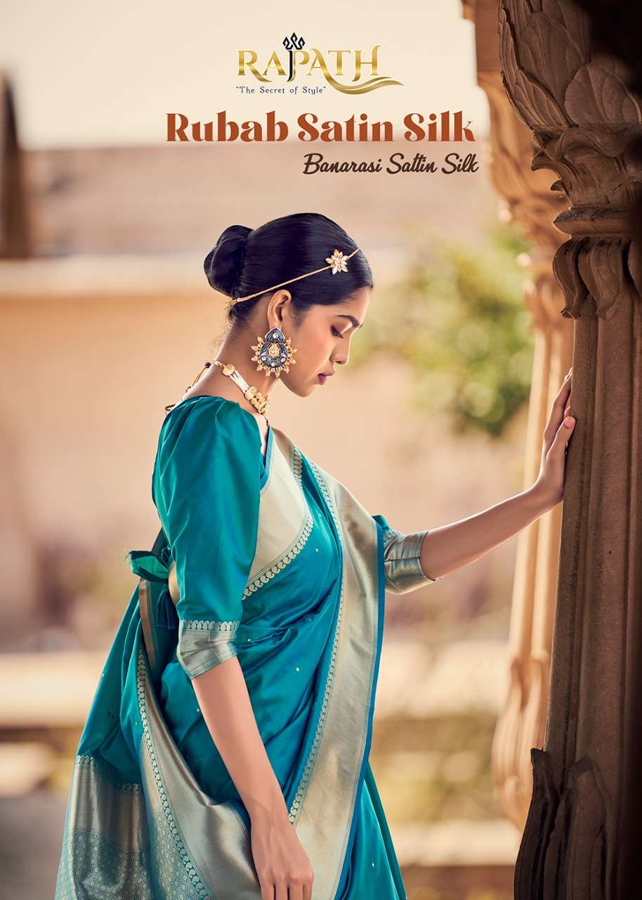 rajpath rubab satin silk banarasi saree collection 