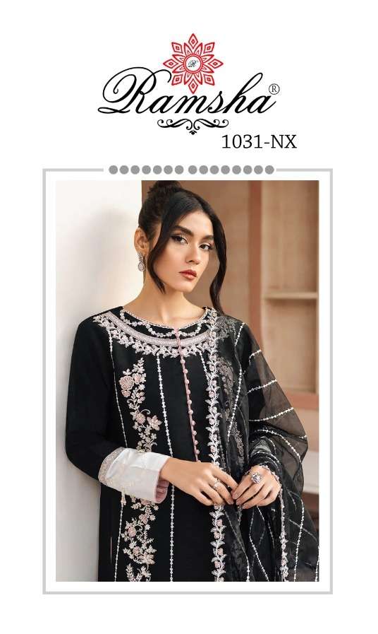 ramsha 1031 nx readymade embroidered pakistani suit