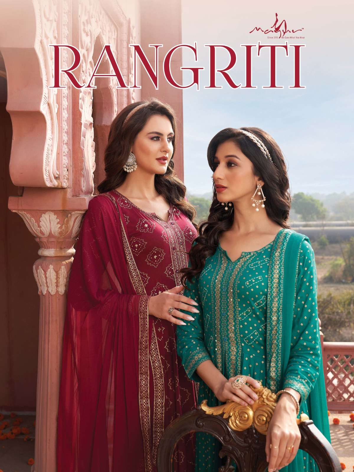 rangriti by mayur creation readymade rayon 3 peice set 