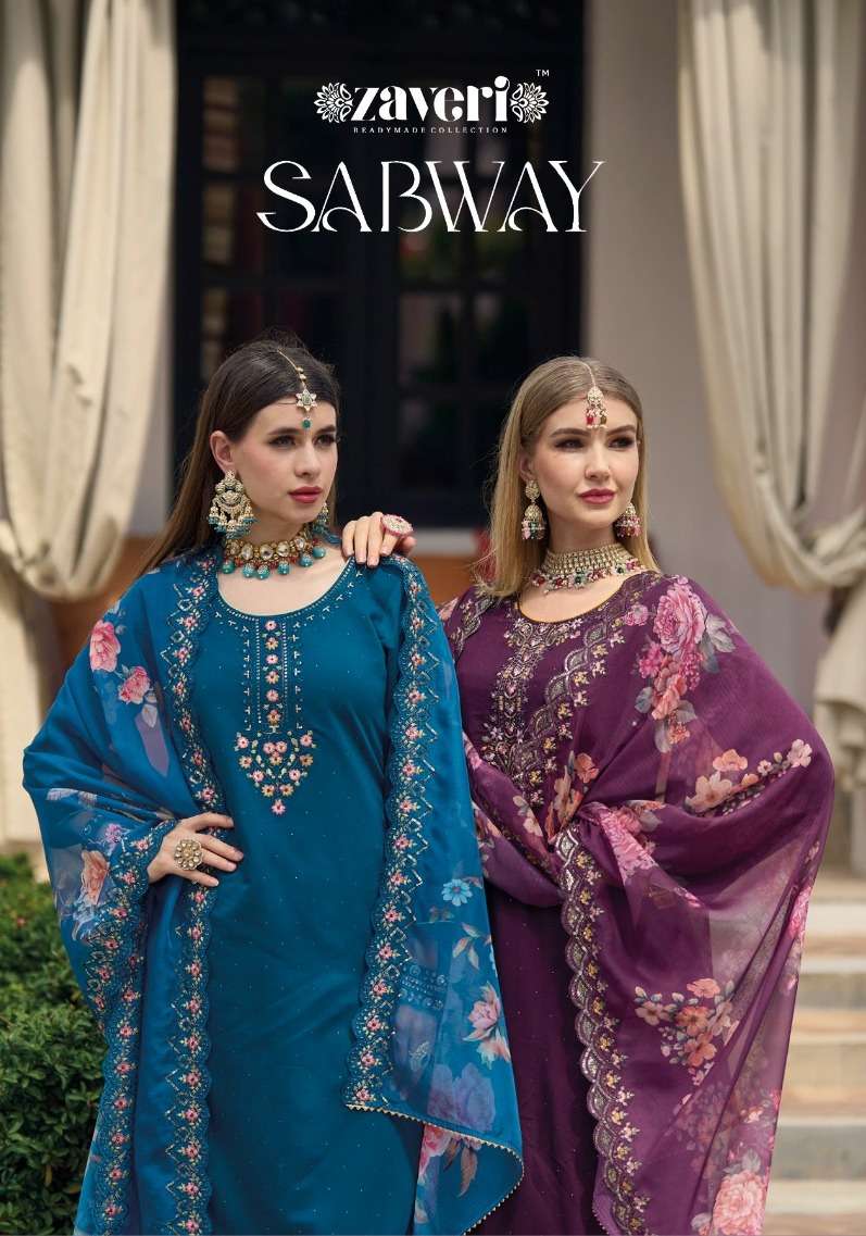 sabway by zaveri readymade designer kurti with pant and dupatta