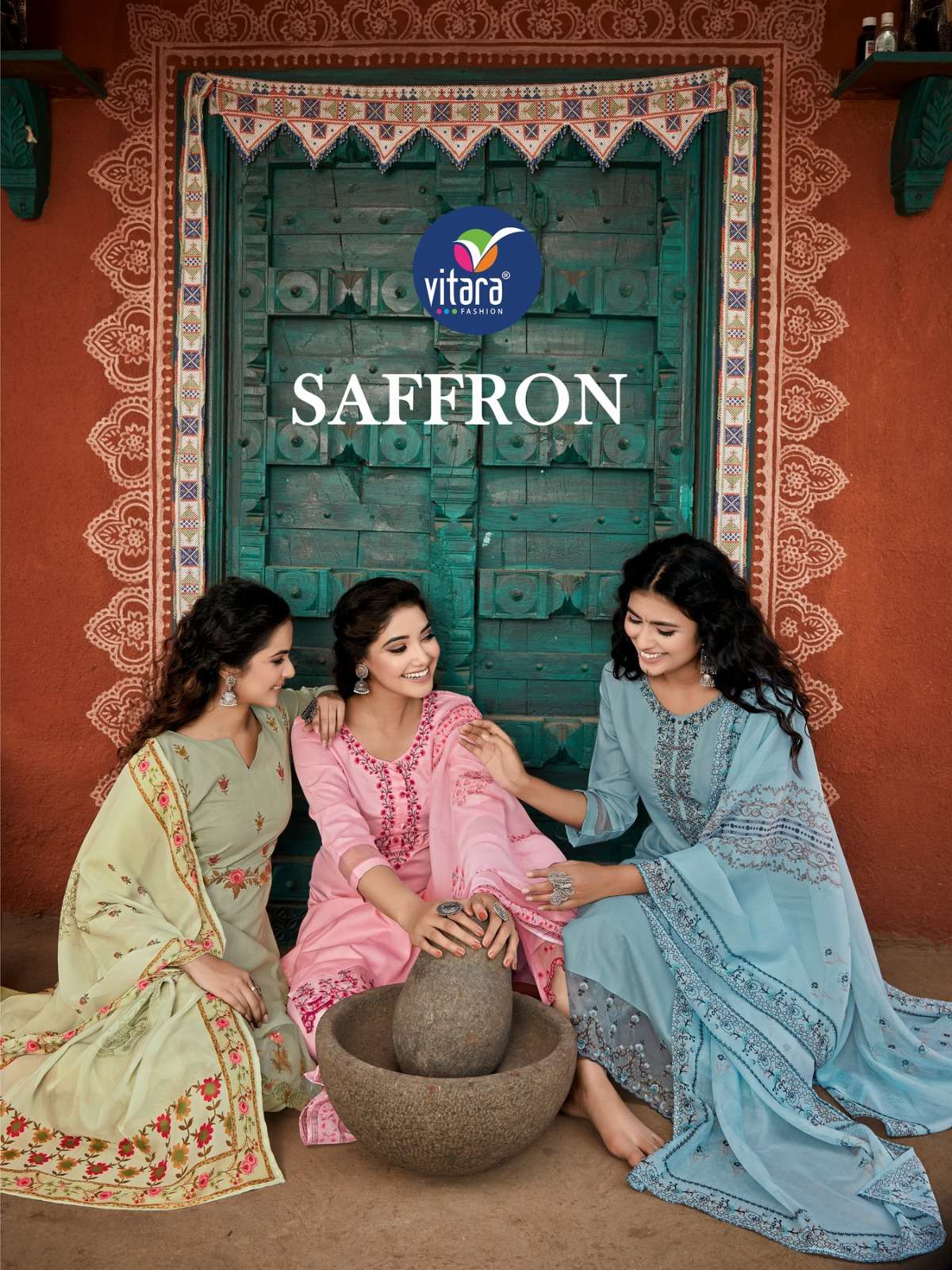 saffron by vitara fashion readymade desginer salwar kameez 