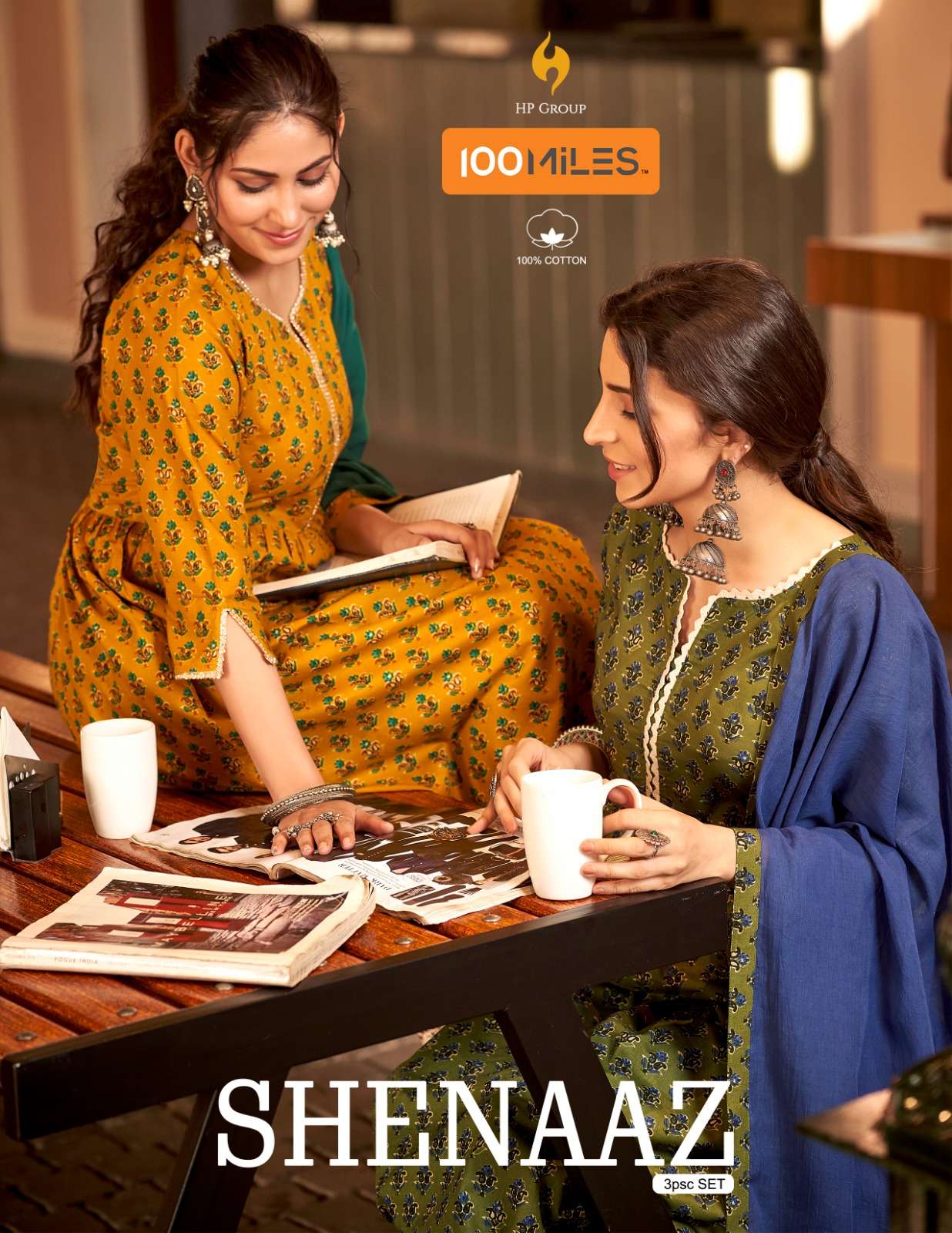 shenaaz by 100 miles readymade adorable flared kurti with pant and dupatta