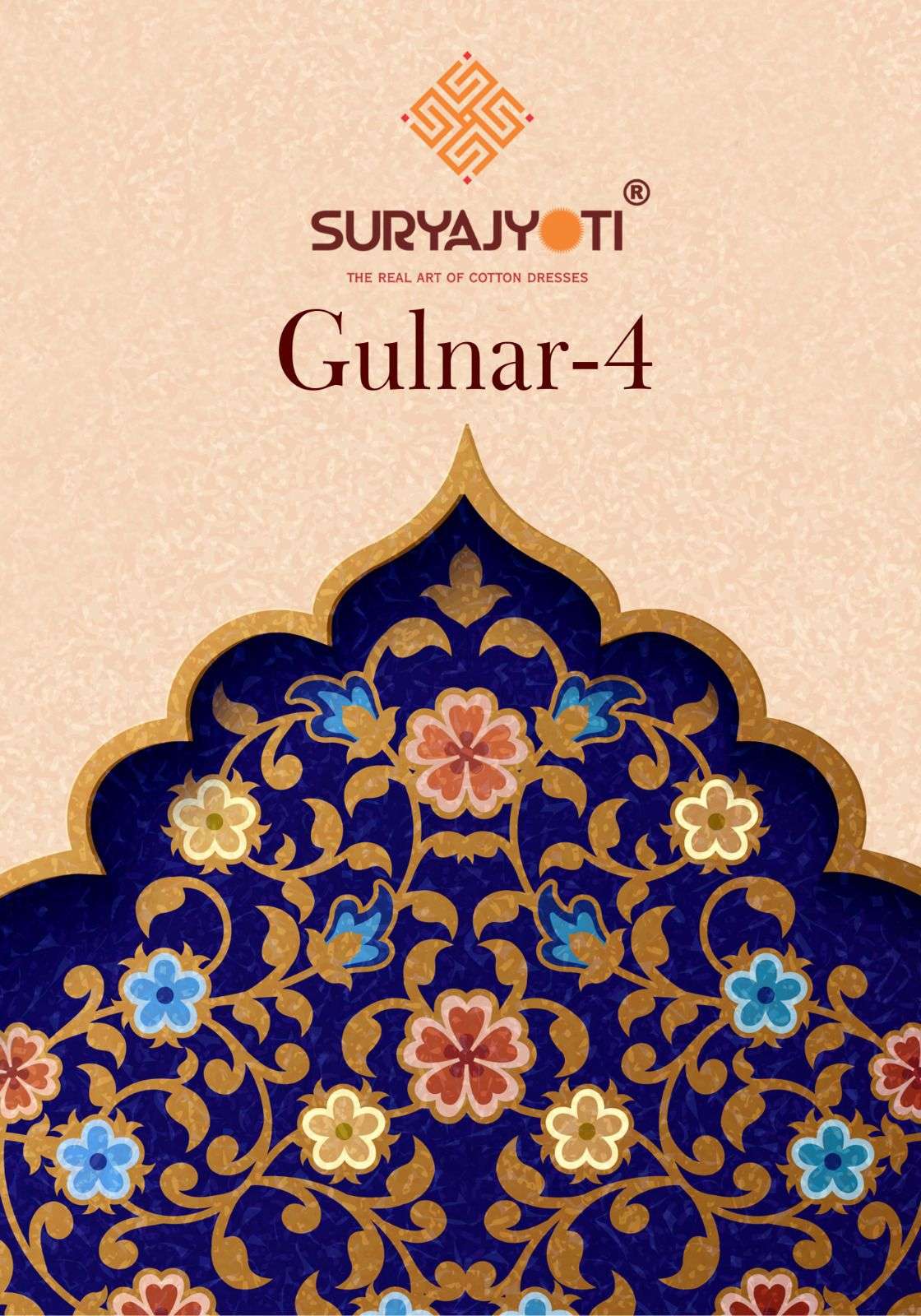 suryajyoti gulnar vol 4 rayon print unstitch salwar suit material 