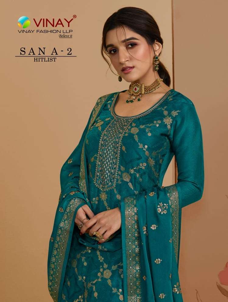 vinay fashion sana 2 hitlist desinger wedding wear salwar kameez collection 