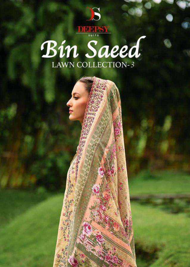 deepsy suit bin saeed lawn collection vol 3 designer pakistani salwar kameez collection 