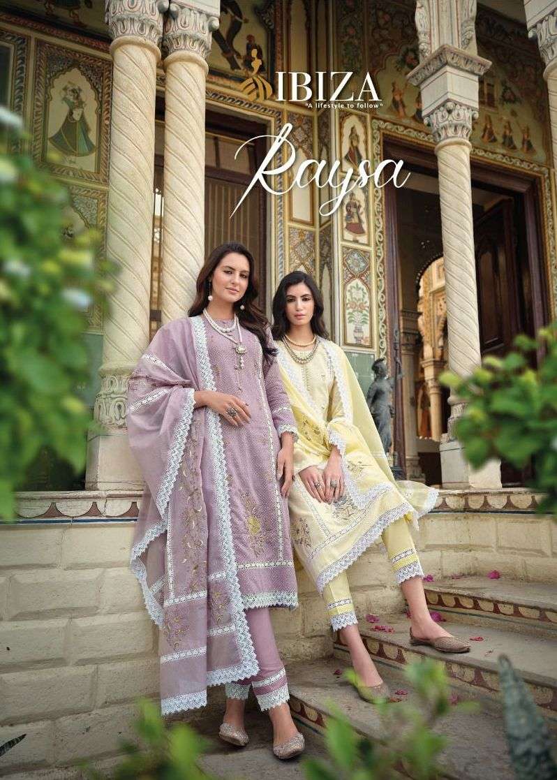 ibiza suit raysa embroidered fancy work salwar kameez collection 