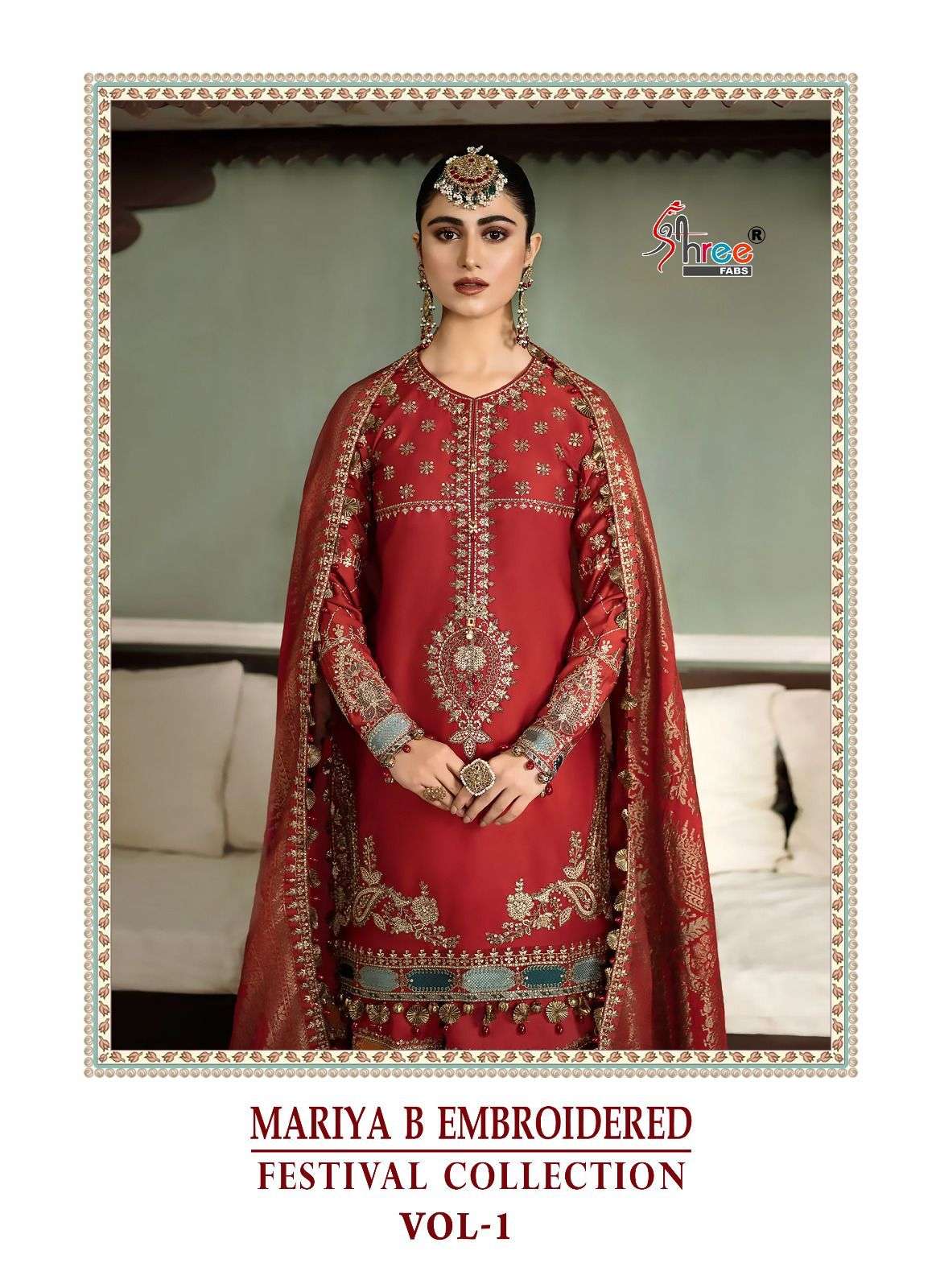 maria b embroidered festival collection vol 1 by shree fabs traditional pakistani suit collection 