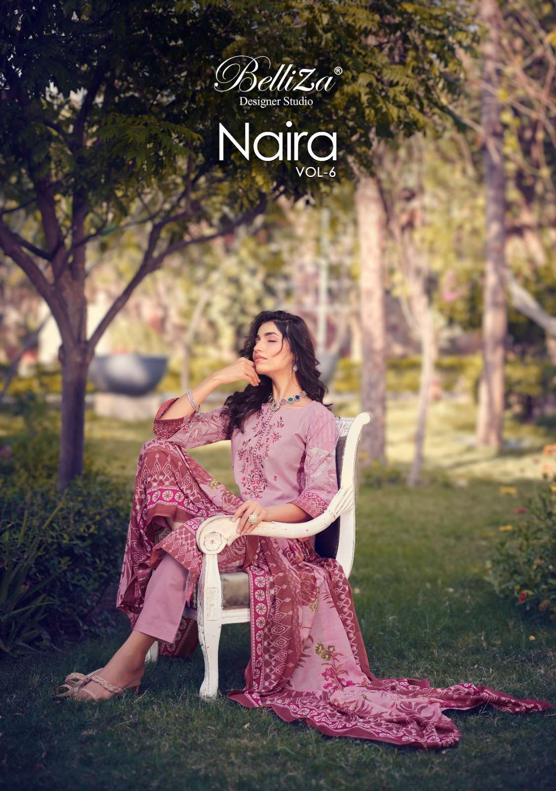 naira vol 6 by belliza designer exclusive printed pakistani salwar kameez collection 