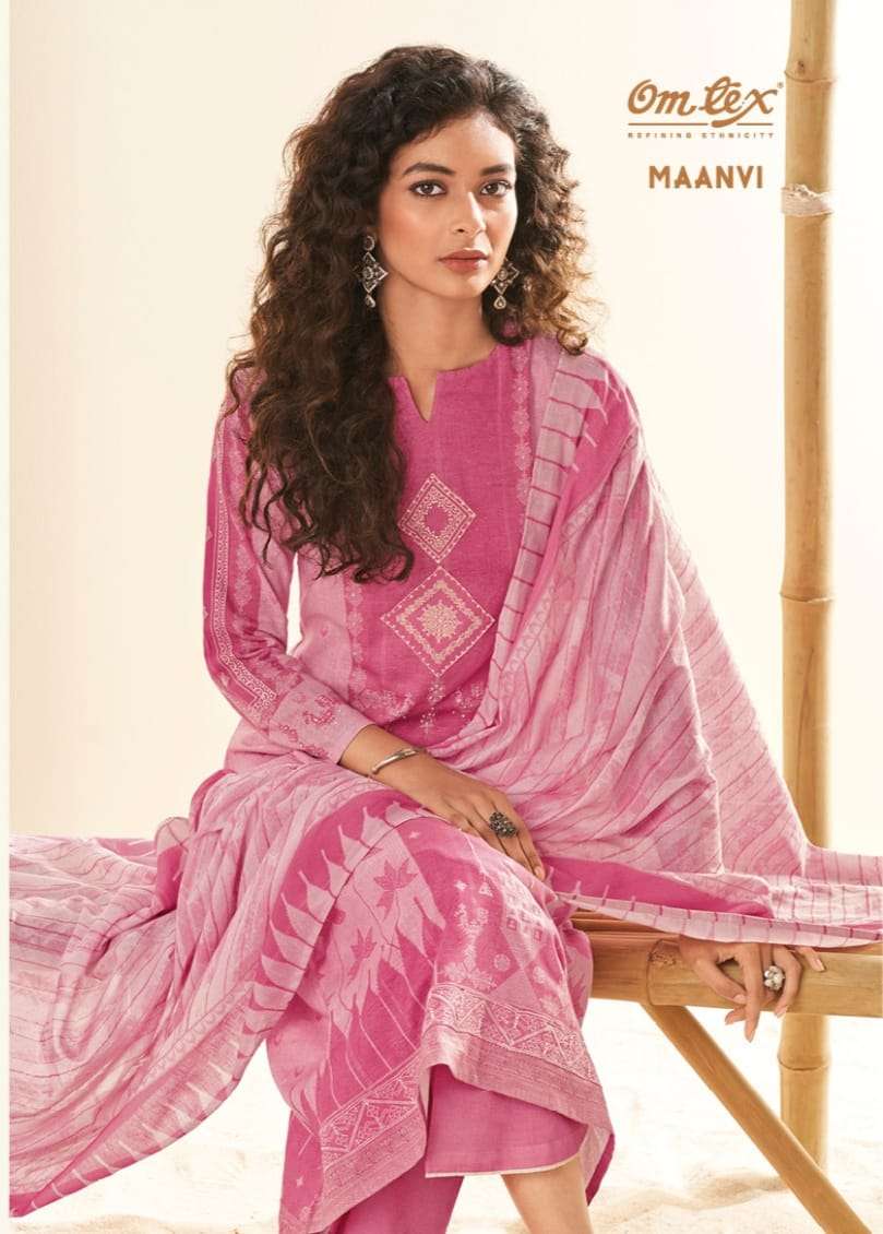 omtex present maanvi awesome printed salwar kameez material 