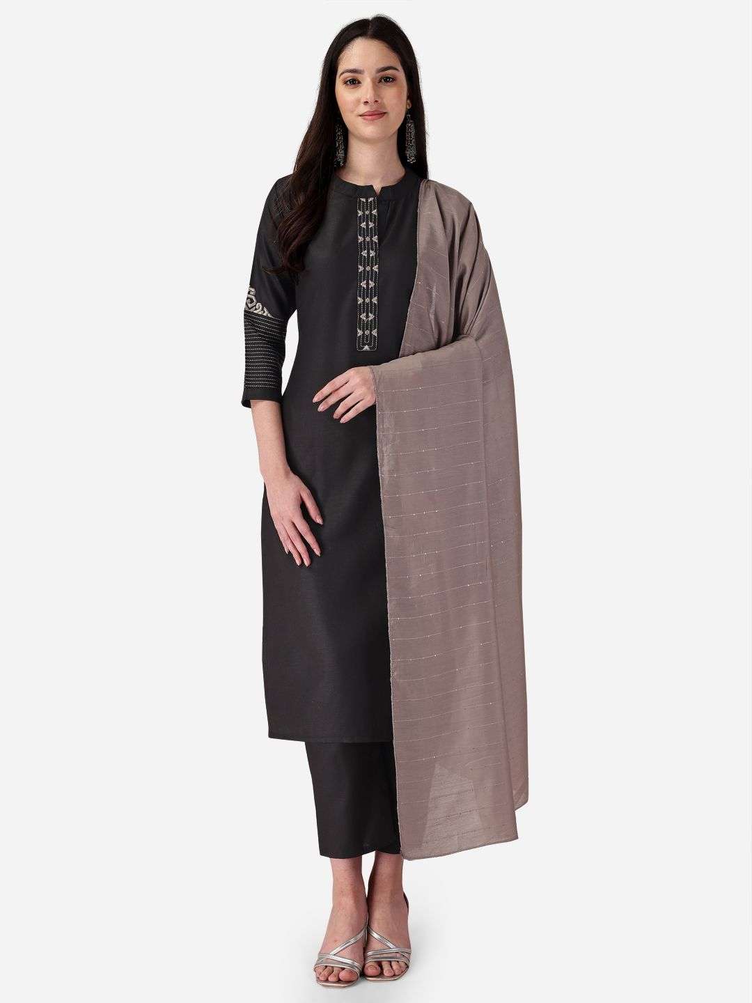 pr 118-120 designer women kurta with pant and dupatta set 