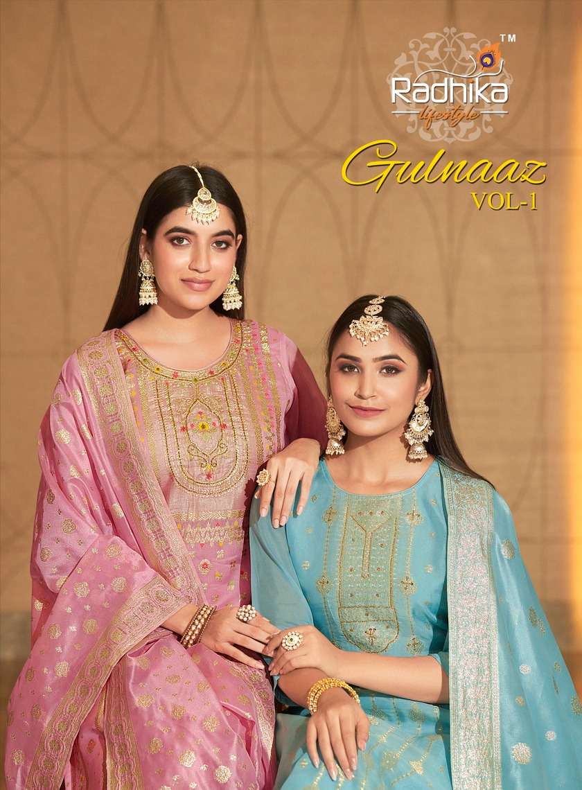 radhika lifestyle gulnaaz vol 1 designer party wear readymade salwar kameez