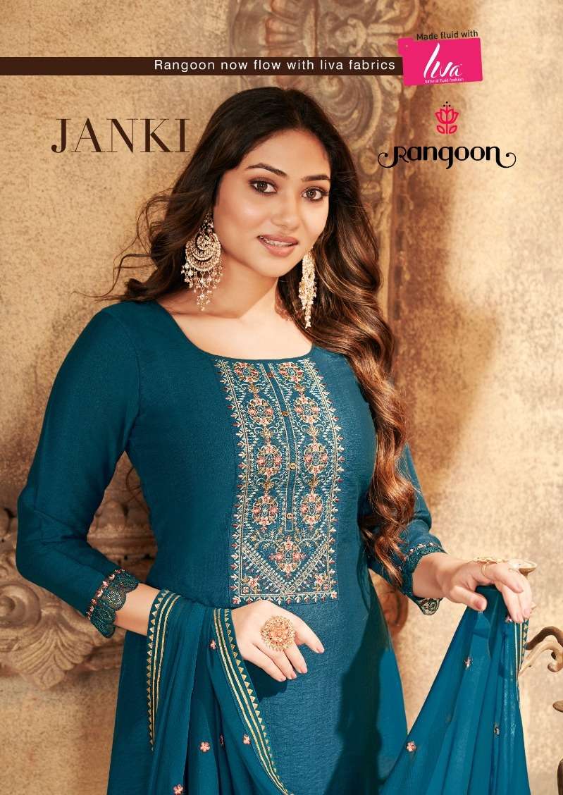 rangoon present janki festive wear readymade adorable salwar kameez 