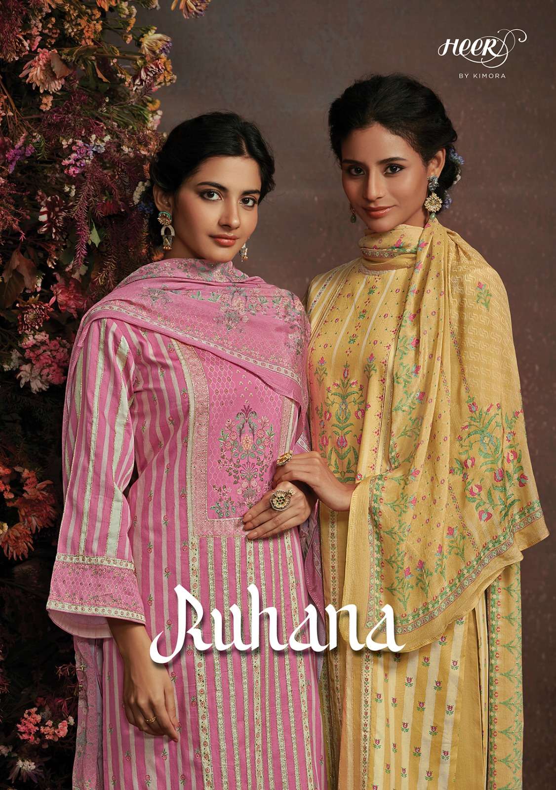 ruhana by heer kimora designer party wear salwar kameez material 