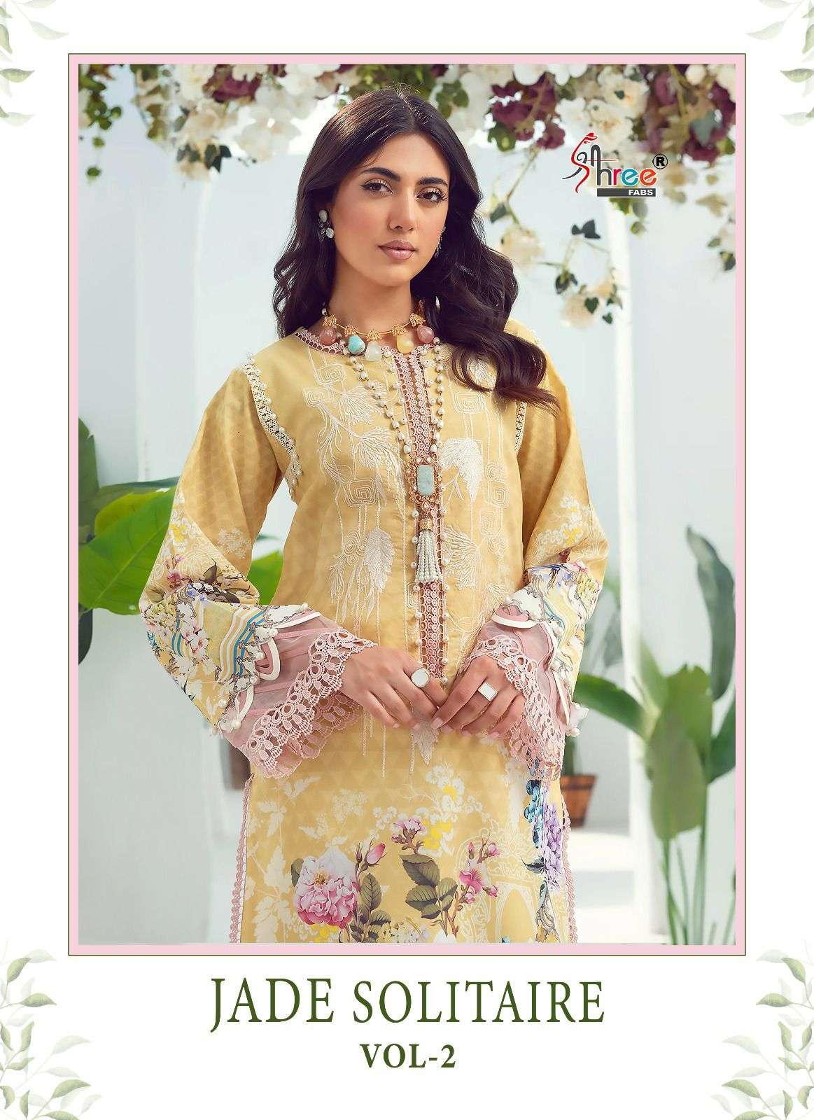 shree fabs jade solitaire vol 2 print with patch embroidered pakistani salwar kameez material 