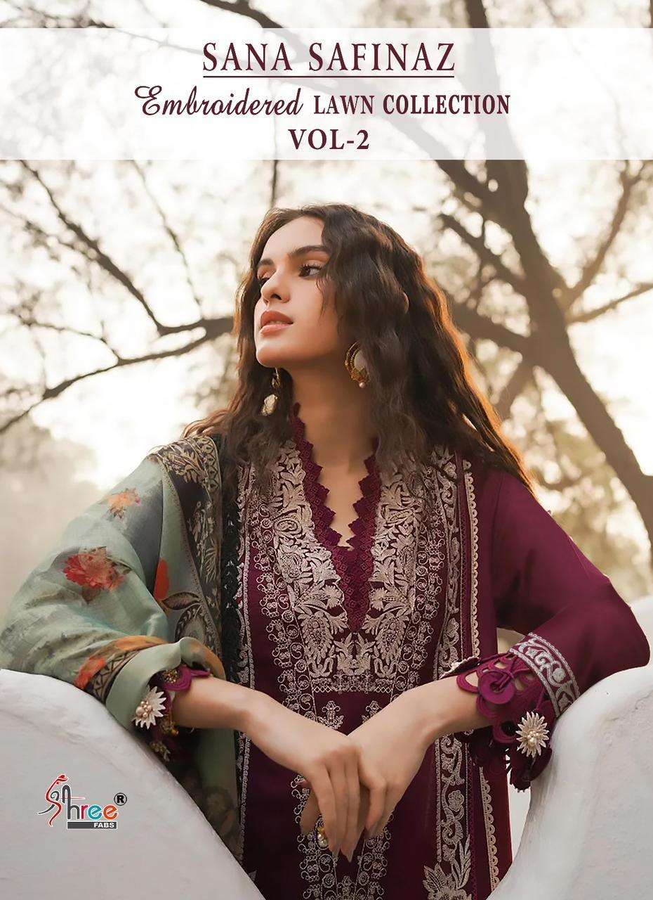 shree fabs sana safinaz embroidered lawn collection vol 2 designer pakistani suit 