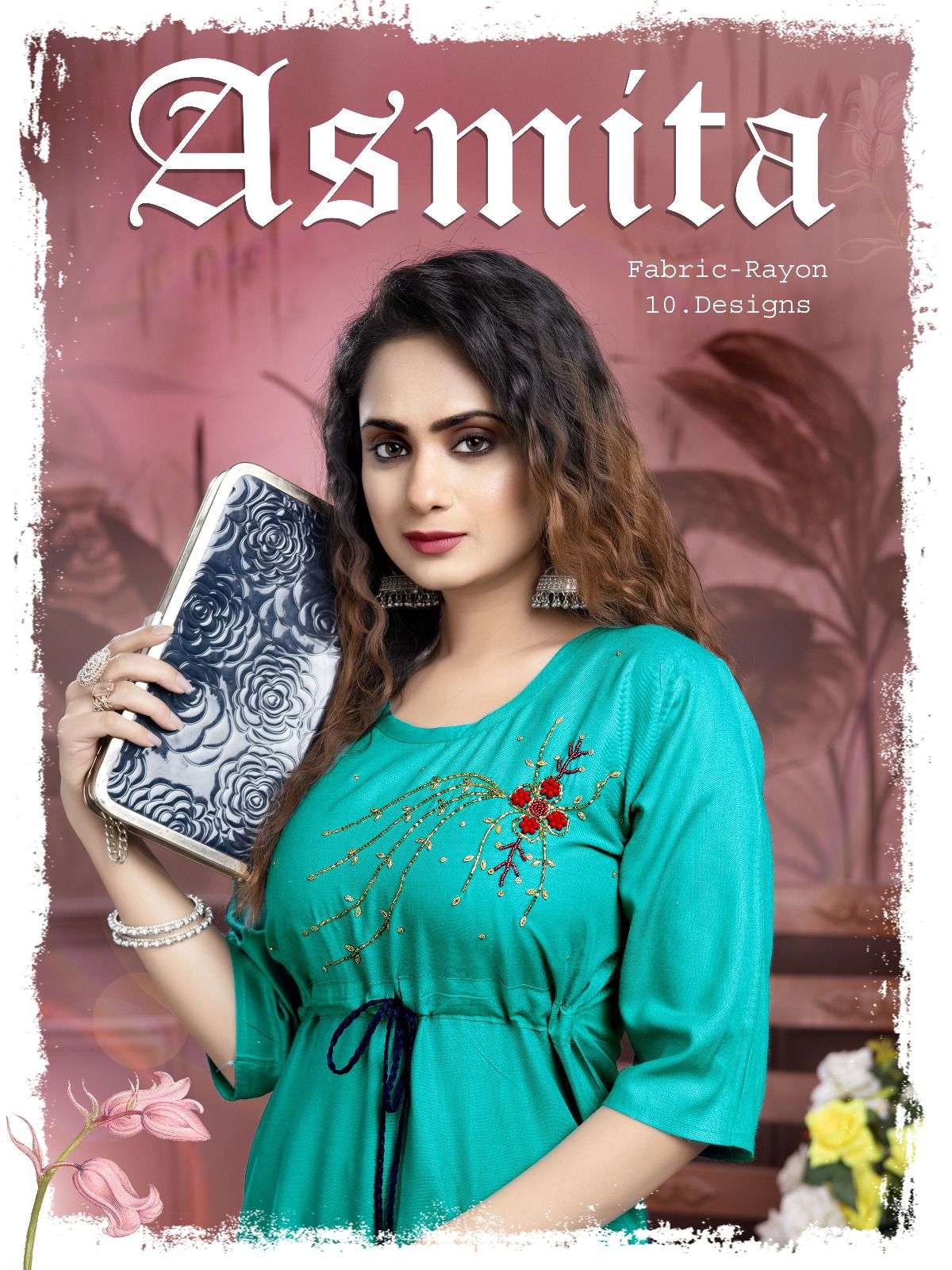 TRENDY ASMITA VOL.1 RAYON KURTI CATALOG WHOLESALER BEST RATE