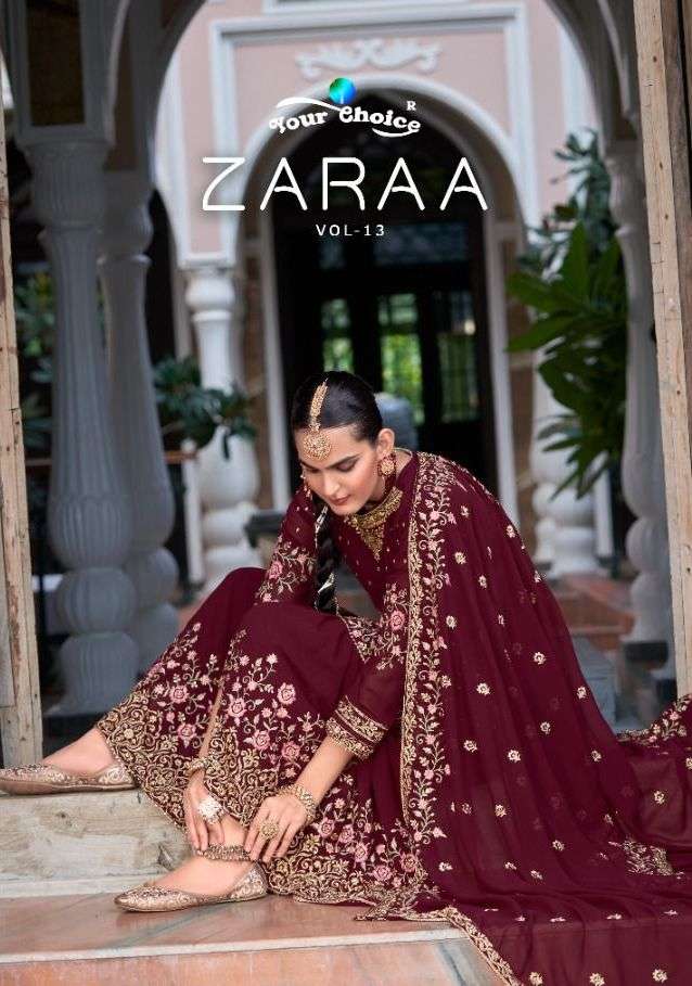 your choice zaraa vol 13 function wear pakistani salwar kameez collection 