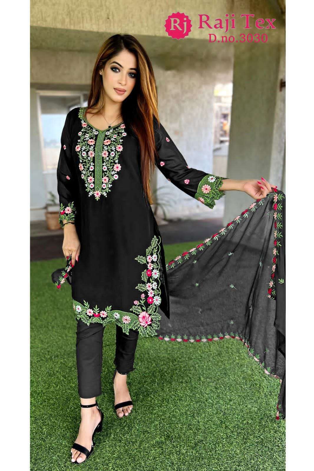 afsana raji 3030 designer work readymade pakistani salwar kameez