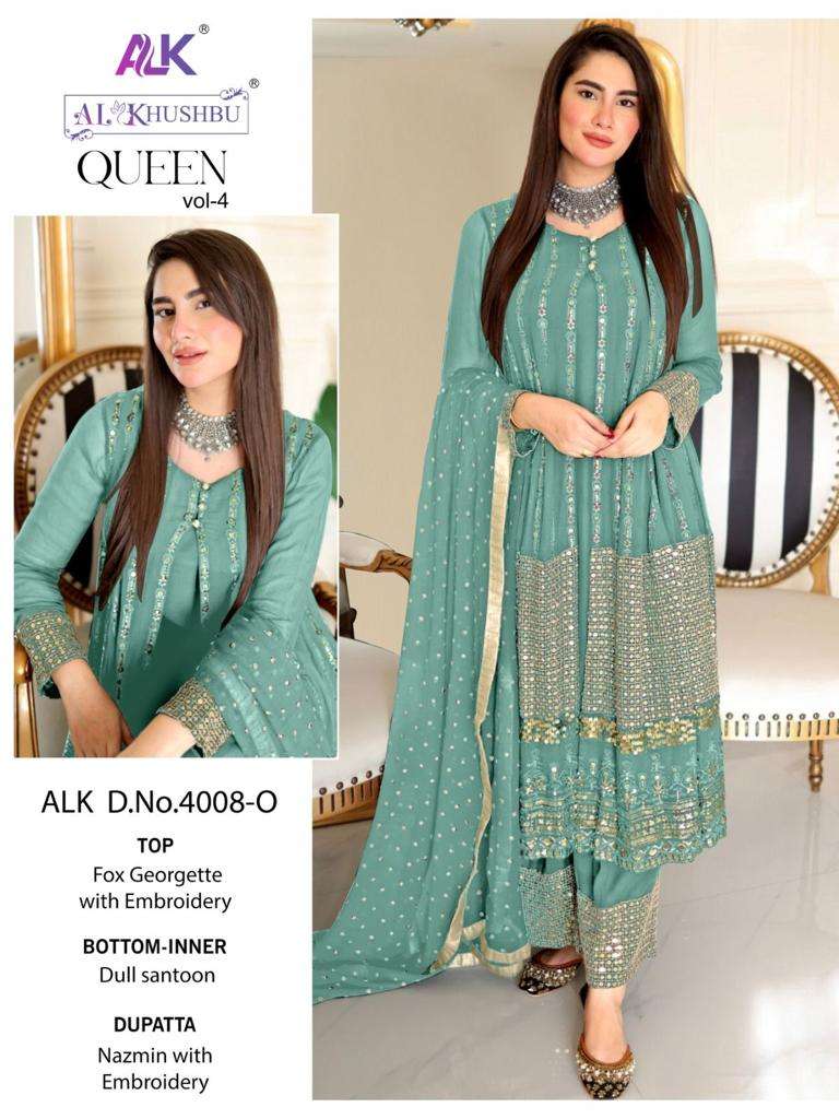 al khushbu 4008o designer single pakistani concept suit