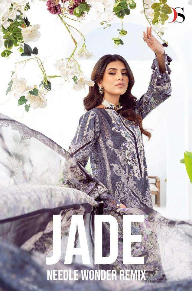 jade needle wonder remix by deepsy suits printed patches work pakistani salwar kameez collection 