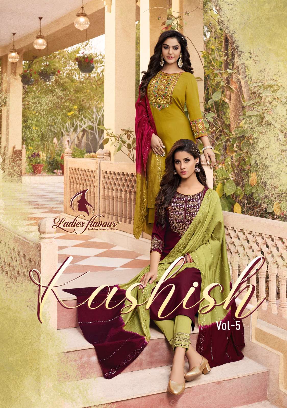 kashish vol 5 by ladies flavour amazing festive wear readymade salwar kameez collection 