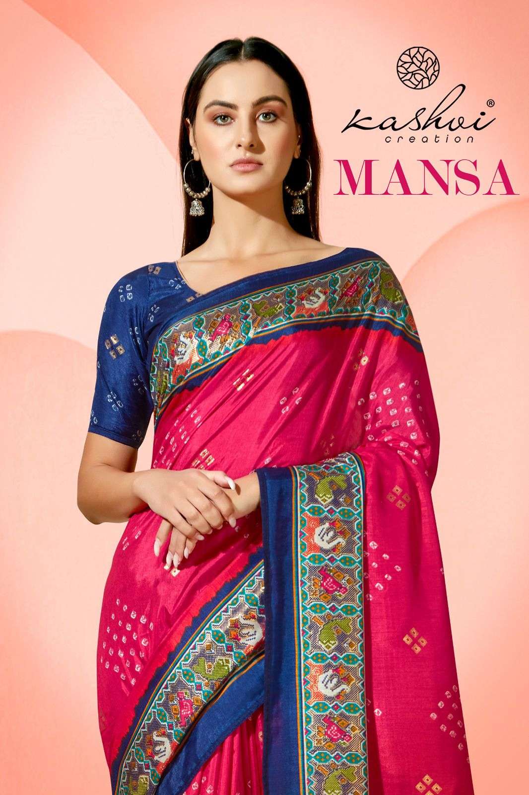 kashvi creation present mansa designer amazing sarees wholesale rate 