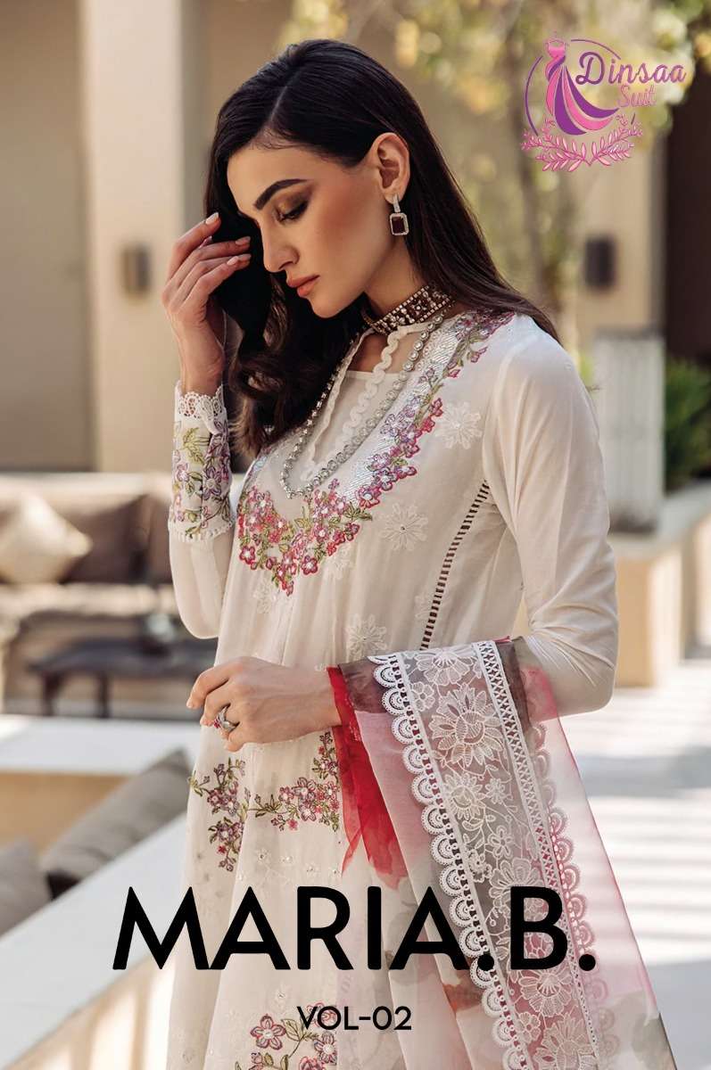 maria b vol 2 by dinsaa suit amazing designer pakistani salwar kameez material