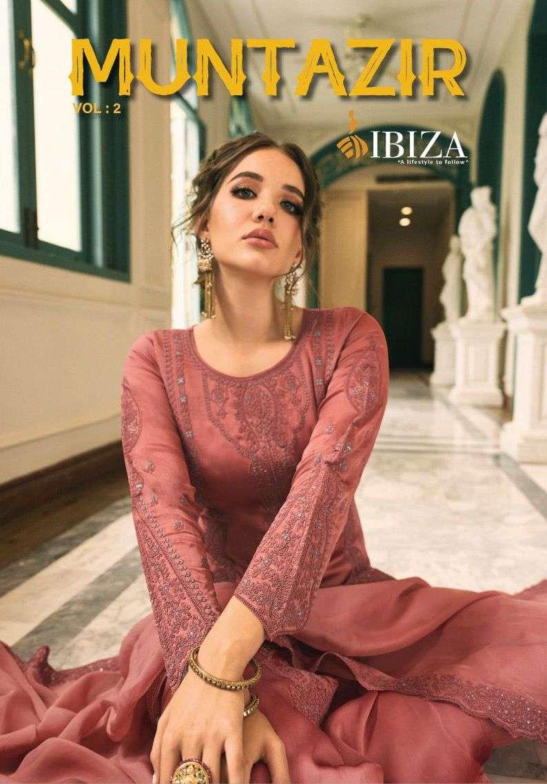 muntazir vol 2 by ibiza coding embroidery work pakistani designer salwar kameez wholesaler 