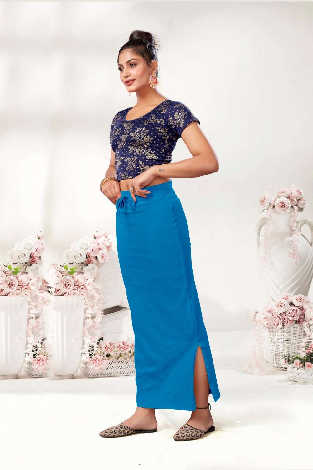 pr poly spandex lycra shapewear or petticoat for saree