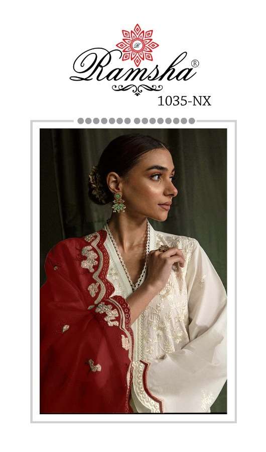 ramsha 1035 nx designer embroidery readymade pakistani salwar kameez collection  