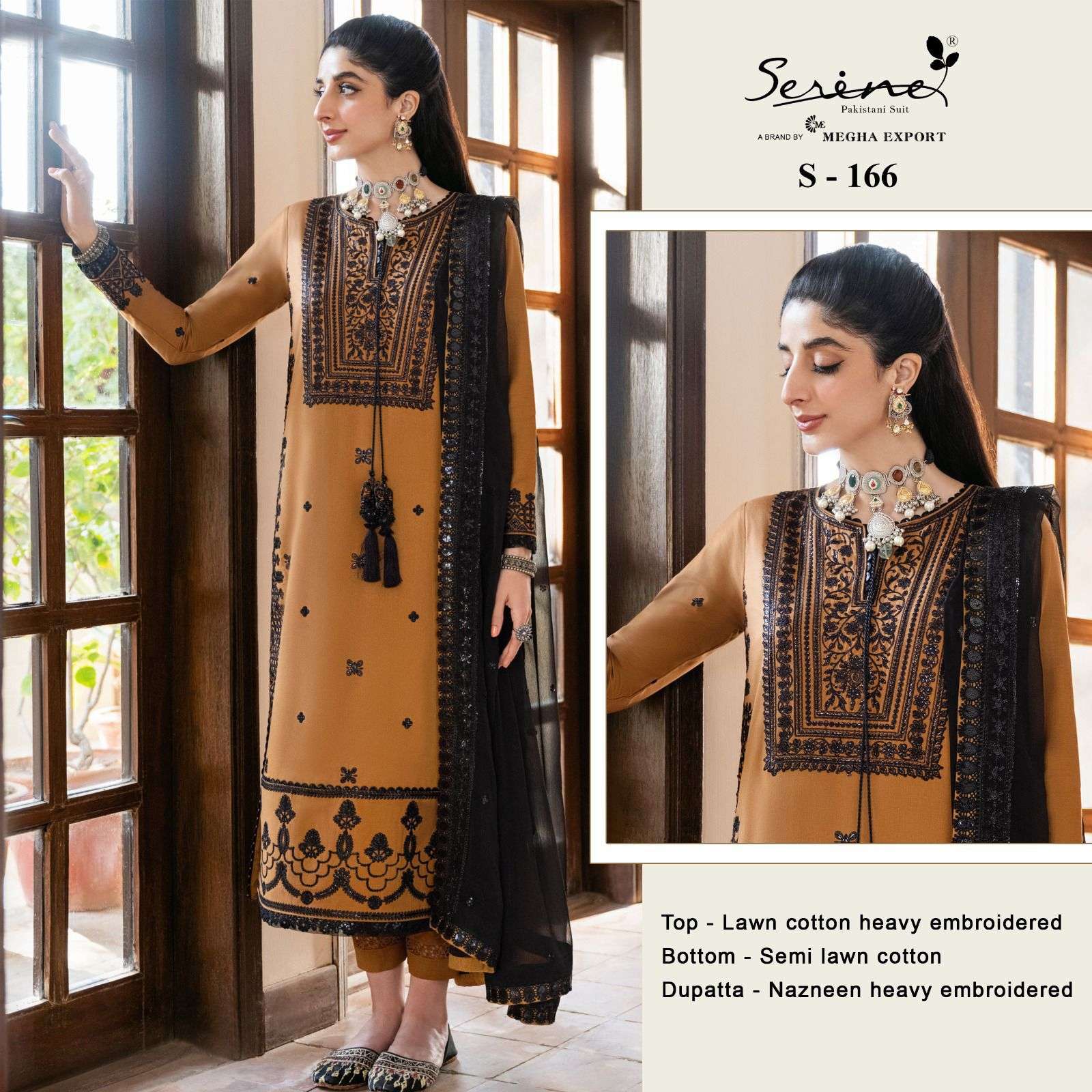 serine 166 designer amazing single pakistani salwar suit