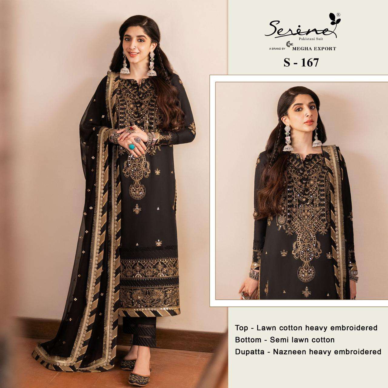 serine s 167 amazing designer single pakistani suit