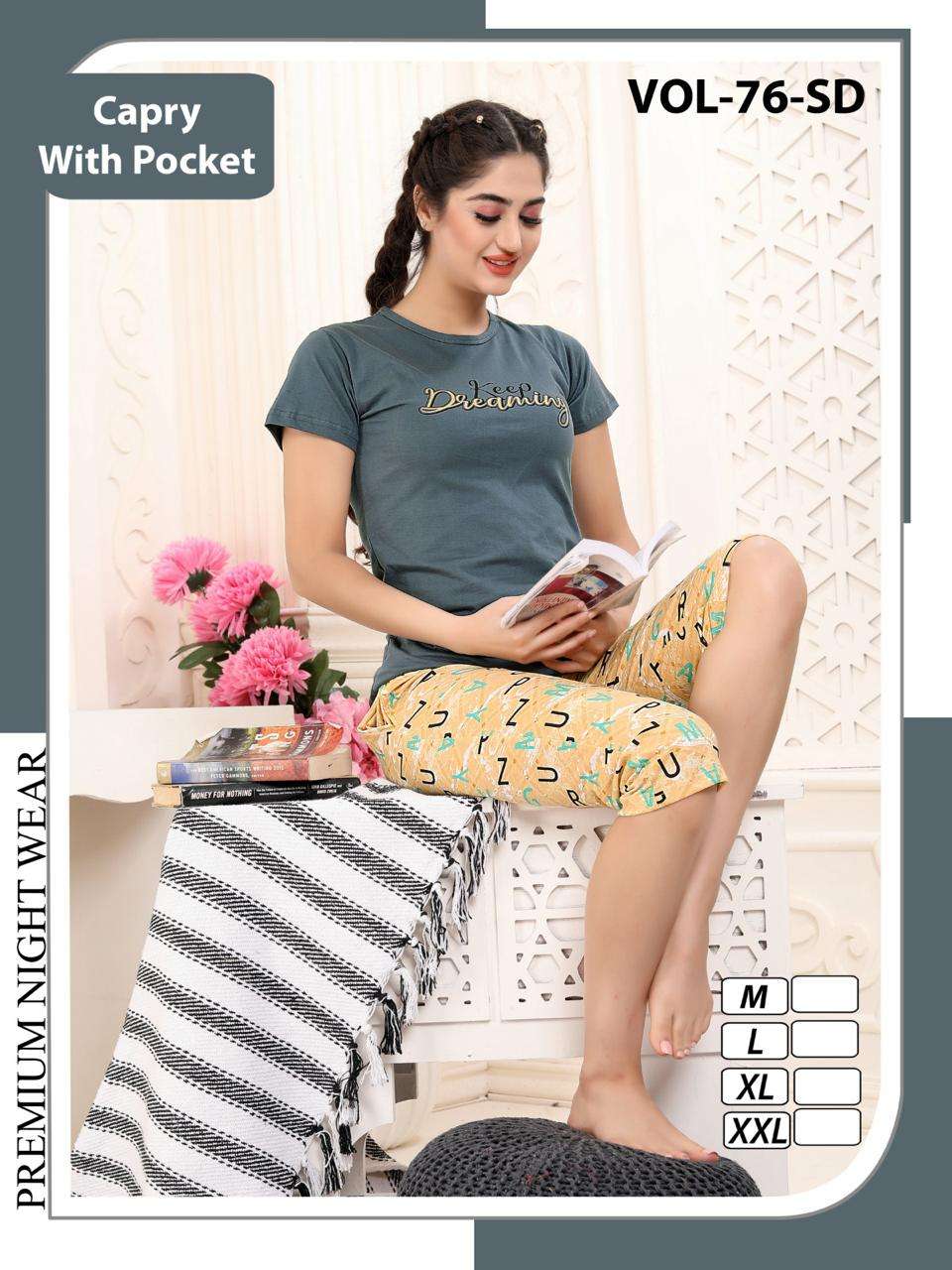 summer special shinker nighty gown vol 455 sd printed hosiery cotton nighty  collection