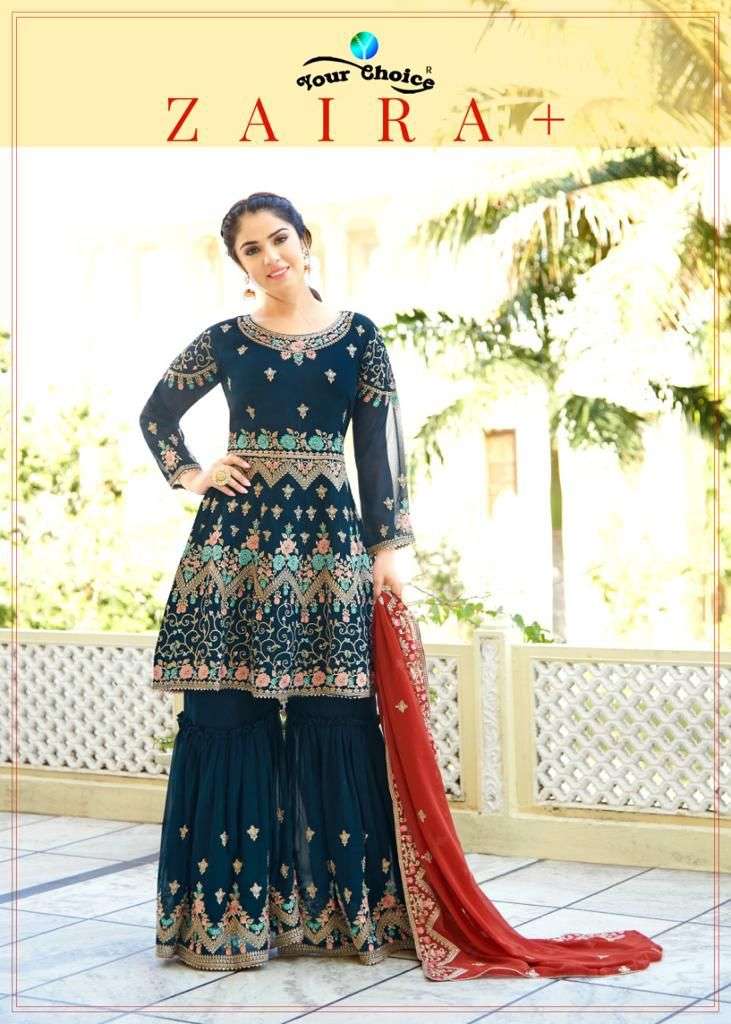 zaiyra plus by your choice special function wear readymade sharara style salwar kameez