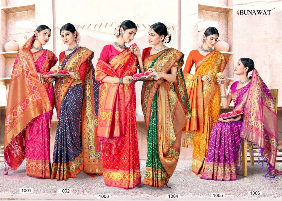 bunawat varmala designer patola silk saris wholesaler