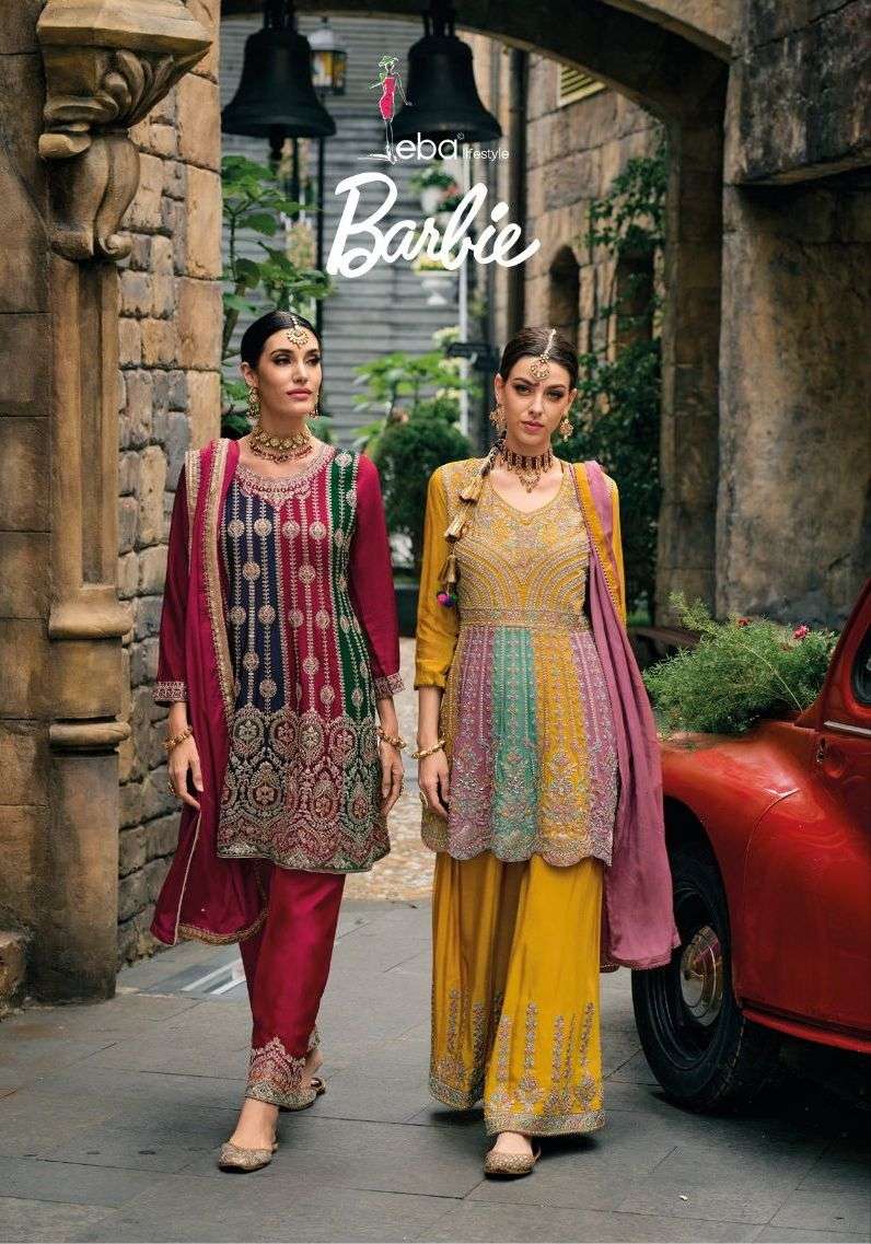 eba lifestyle present barbie function wear readymade heavy designer salwar kameez