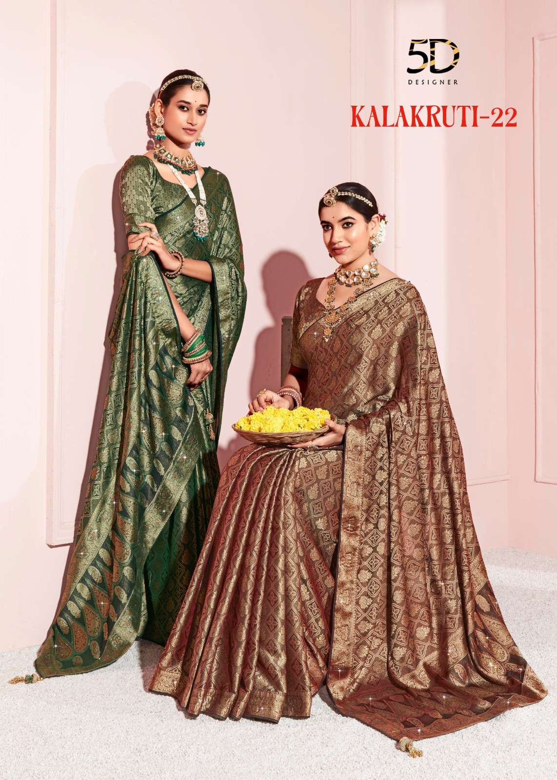 kalakruti vol 22 by 5d designer fantastic heavy concept wedding sarees supplier