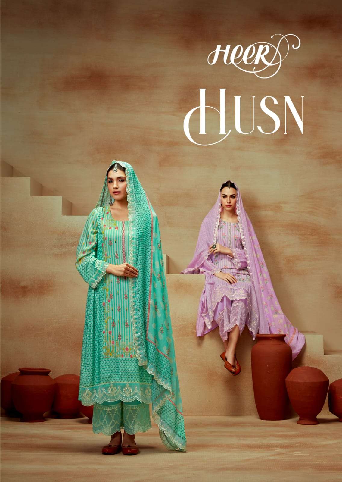 kimora heer present husn designer digital print with work pakistani salwar kameez online supplier 