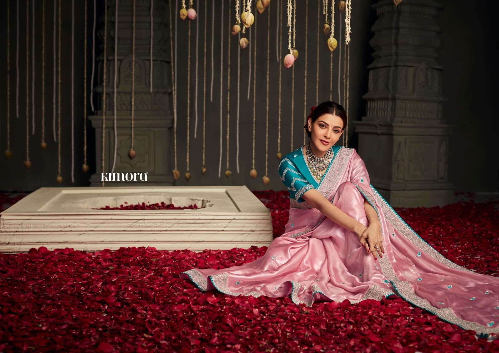 kimora kajal 5221 hits designer work wedding wear sarees collection 